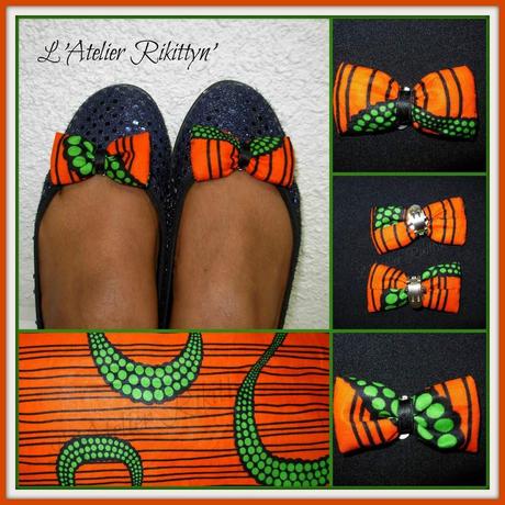 Mini-jupe en Wax orange et serpents verts Mini-jupe en Wax orange et serpents verts