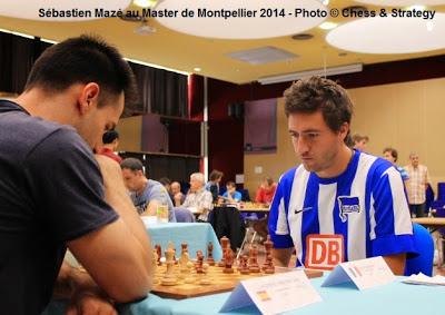 Le GMI Sébastien Mazé (2553) face au grand-maître espagnol de 38 ans, Julen Luis Arizmendi Martinez pour le compte de la ronde 8 - Photo © Chess & Strategy