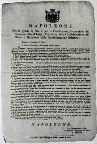 Traité de Napoléon à propos de la destruction des monastères de Venise et sa lagune