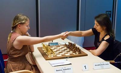 Ronde 8 : Valentina Gunina (2501) 1-0 Lela Javakhishvili (2474)  - Photo © Chess News