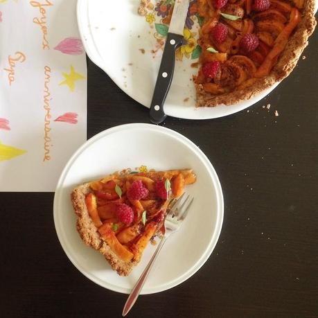 Tarte rustique abricots-framboises (vegan) image-5