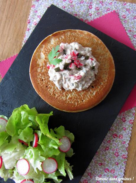Blinis géant aux rillettes de la mer Blinis géant aux rillettes de la mer