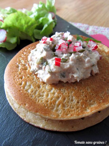 Blinis géant aux rillettes de la mer Blinis géant aux rillettes de la mer