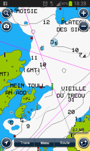 Première semaine de navigation Navionics_Lézardrieux