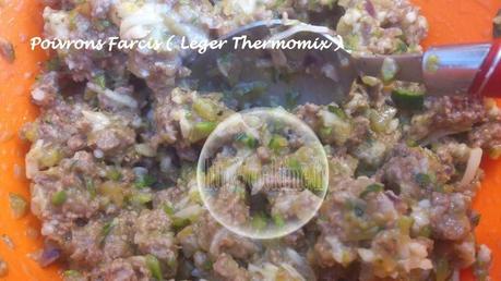 Poivrons longs farcis leger au Thermomix 2