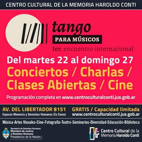 Première rencontre internationale de tango pour les musiciens au CC para la Memoria Haroldo Conti [à l'affiche]