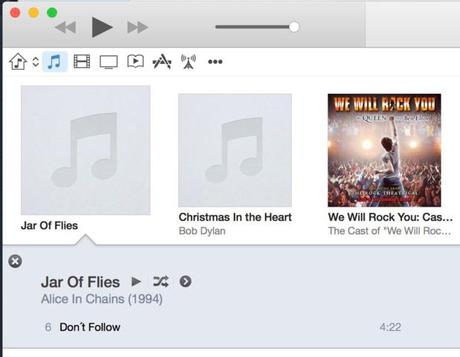 Nouveau Design pour iTunes 12 en bêta avec Yosemite