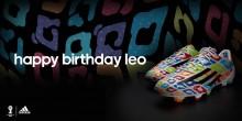 Edition très colorée « spécial anniversaire » de la adidas TM f50 Messi pour les 27 ans de Lionel Messi