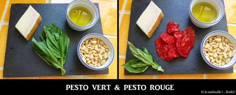 Pesto vert & Pesto rouge