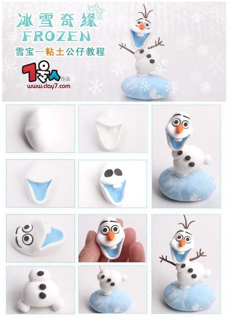 Olaf en pâte Fimo disney fimo