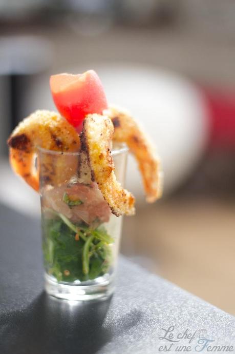 Crevettes panées finger food Crevettes panées finger food