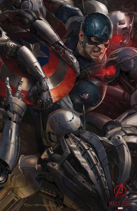 Black Widow Captain America s’affichent pour 
