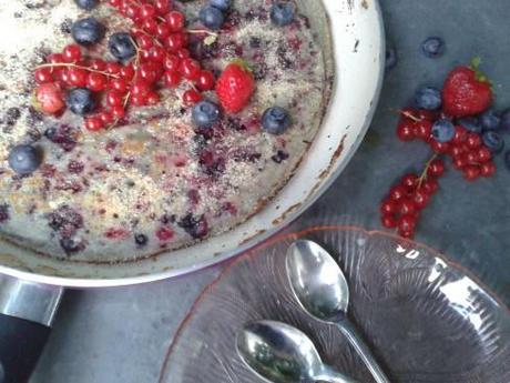 Pancake géant aux fruits d’été (ou crépiau, crêpe ou gâteau à la poêle… au choix) crêpe crépiau