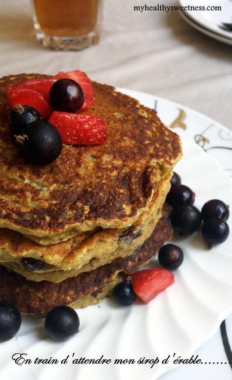 pancake vegetalien aux flocons d'avoin