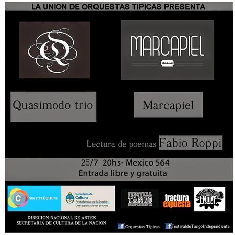 Marcapiel et Quasimodo Trio ce soir au Centro Nacional de Música [à l'affiche]