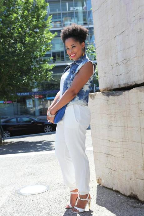 Street Look : le retour de la combinaison. look All white 1