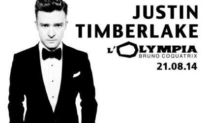 Justin Timberlake à l'Olympia!
