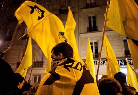 Michael Bunel/NurPhoto La Ligue de défense juive s'est rassemblée à Paris à la mémoire d'Ilan Halimi, le 13 février à Paris.