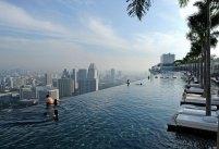 En promenade : Le Marina Bay Sands à Singapour
