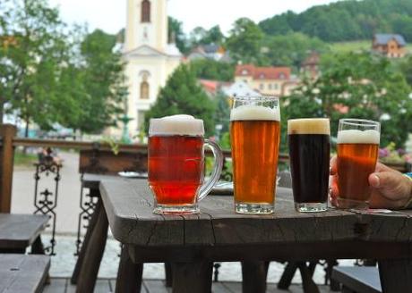 Des bières à Stramberk, République Tchèque