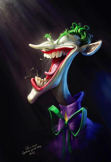 Caricature de Tiago Hoisel représentant le joker