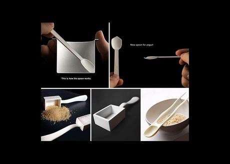 cuillière design spoon yaourt innovation LA CUILLÈRE À YAOURT, LA CUILLÈRE À CAFÉ