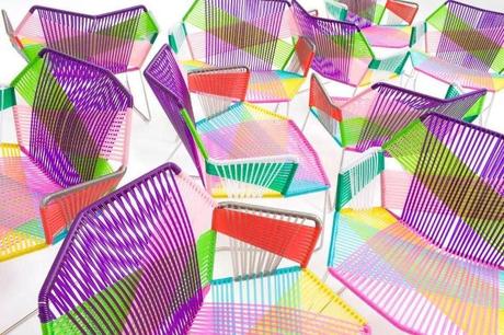 FAUTEUIL design chair couleur pop ethnique PATRICIA URQUIOLA FAUTEUIL TROPICALIA PAR PATRICIA URQUIOLA