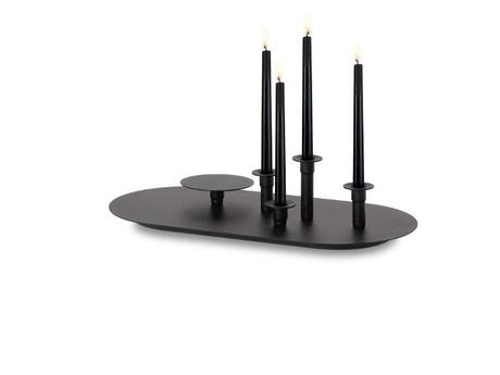 decoration design bougie candle noir métal BOUGEOIR MAGNÉTIQUE PAR L’ATELIER PFISTER ET NICOLAS LE MOIGNE