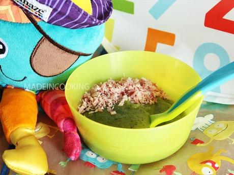Purée de courgettes, pomme de terre et jambon - 6 mois PuréeBBCourgetPdtJambBLOG9