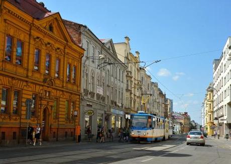 Un tramway à Ostrava, République Tchèque