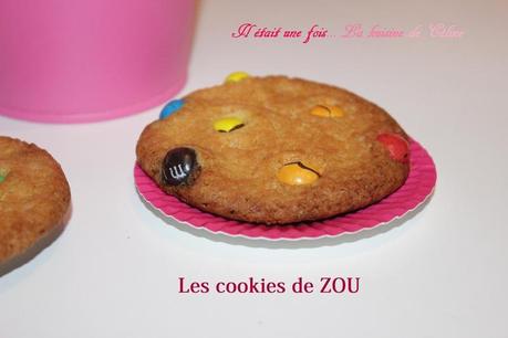 Les cookies de ZOU { chocolat blanc /smarties /mms crispie } il etait une fois