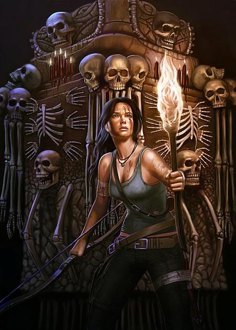 illustration de LaVata E. O'neal représentant Lara croft du jeu Tomb raider