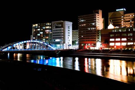 Partir au Japon : Numazu city #JE2014 La rivière Kano et le pont Eitai Bridge. @flickr.com