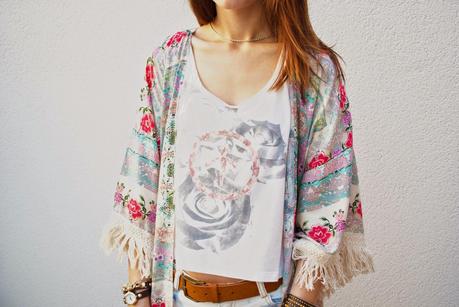 Vintage kimono floral Vintage kimono floral