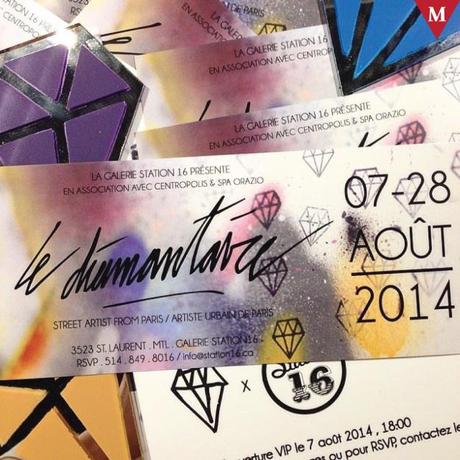 #ArtMTL Où se trouve des diamants du @DiamantaireArt / Paris à Montréal? @station16mtl ? MONTRÉAL EVENT-Le Diamantaire - Vernissage