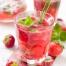 Voir la recette :  Cocktail de fraises bio saveur Mojito (sans alcool) 
