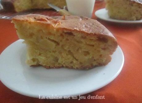 Gâteau au flamby et aux pommes Gâteau au flamby et aux pommes