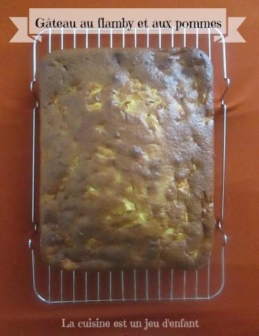 Gâteau au flamby et aux pommes Gâteau au flamby et aux pommes