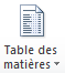 Créer plusieurs tables des matières dans un document Word