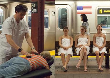Ils installent un vrai sauna sur le quai du Métro pour dénoncer sa chaleur Sauna-spa-metro-070