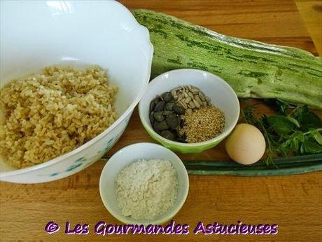 Galettes végétariennes à la courgette et au riz