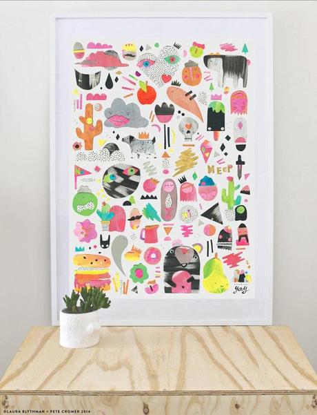 Positive illustration and goods by Laura Blythman