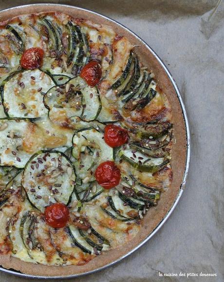 Tarte aux courgettes, comté et parmesan, pâte à tarte à l' épeautre IMG_4073
