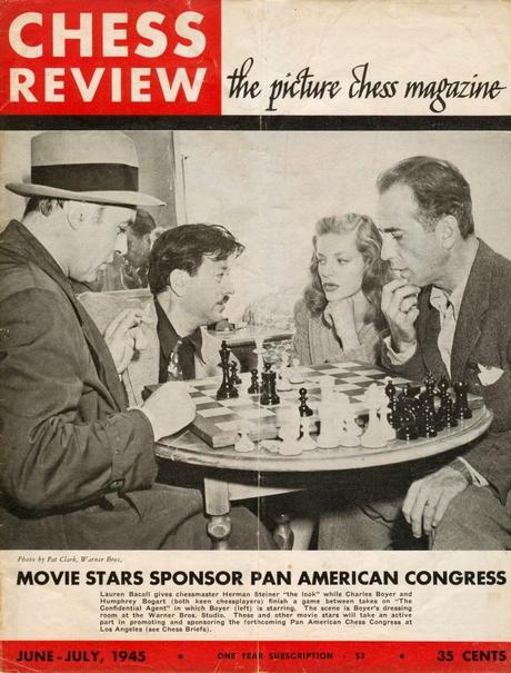 L. Bacall - H. Bogart : Quand les stars jouent . . . aux échecs
