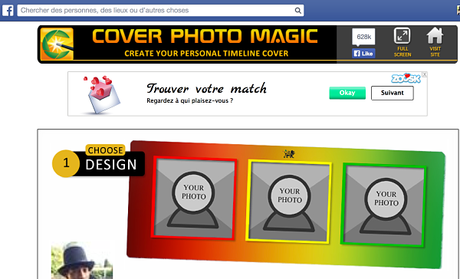 réseau social facebook messenger  application Cover Magic Photo facebook photo