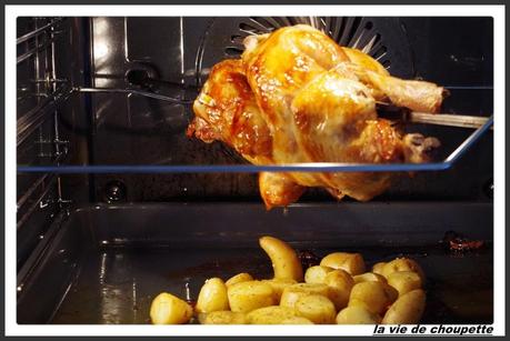POULET A LA BROCHE POMMES DE TERRE AUX EPICES poulet broche p de t-1207