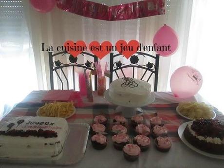 Sweet table pour l'anniversaire de ma soeur