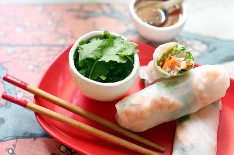Rouleaux de printemps aux crevettes et à lavocat rouleaux de printemps recette Rouleaux de printemps aux crevettes et à lavocat