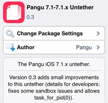 iPhone Jailbreak: L'App Pangu 7.1.x untether package disponible sur Cydia
