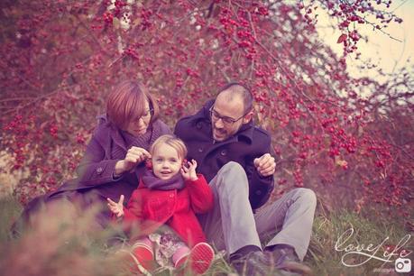 photo de famille sous les pommiers